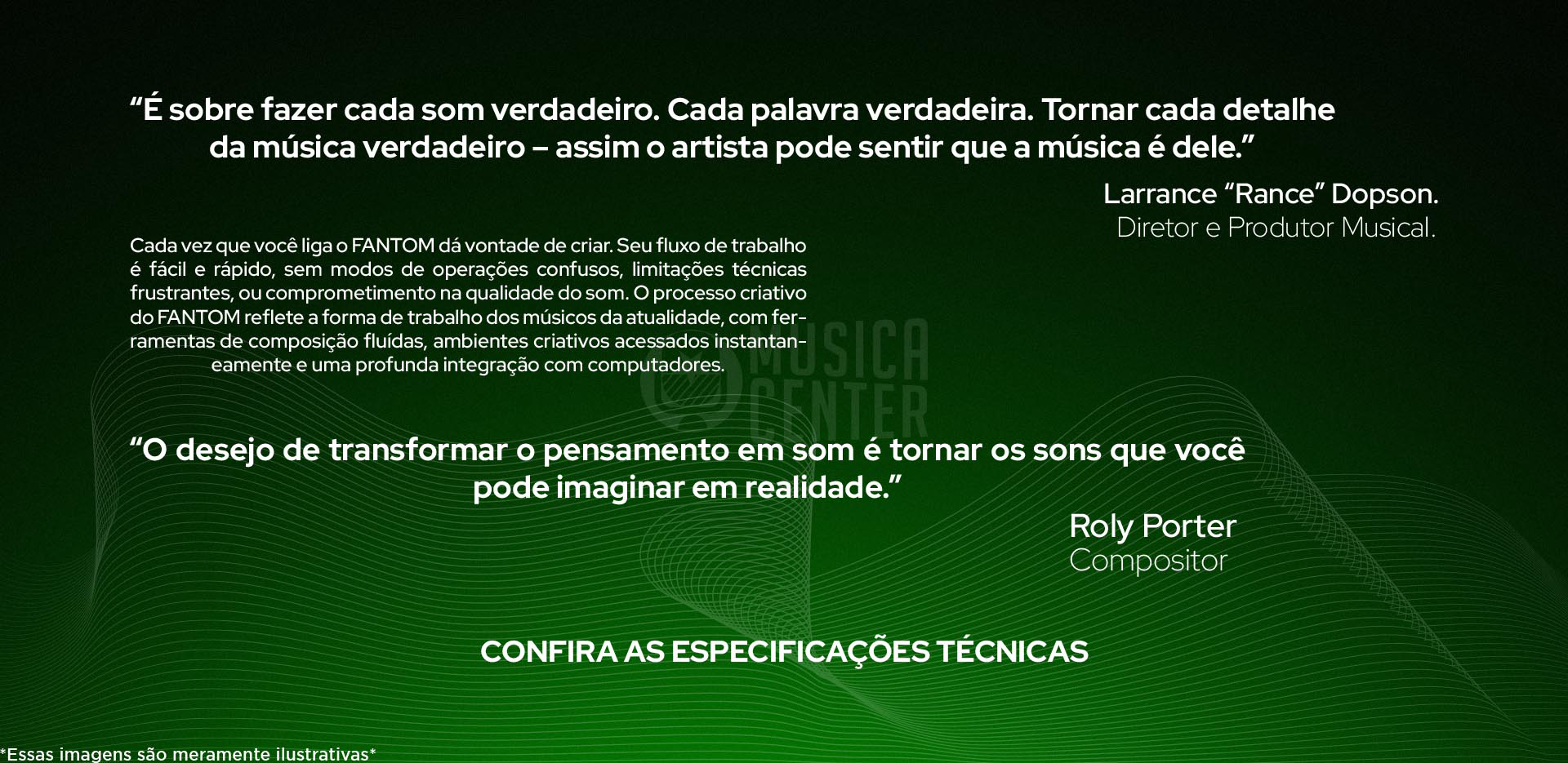 Comentários sobre o Sintetizador Workstation Roland FANTOM