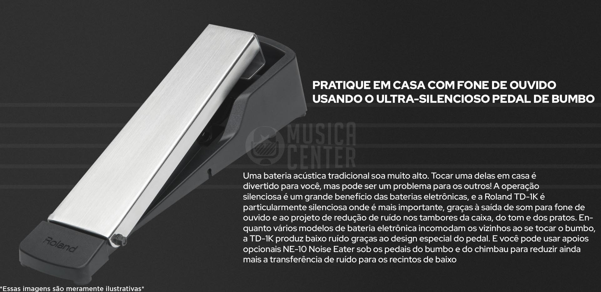 Pedal da Bateria Eletrônica TD-1K