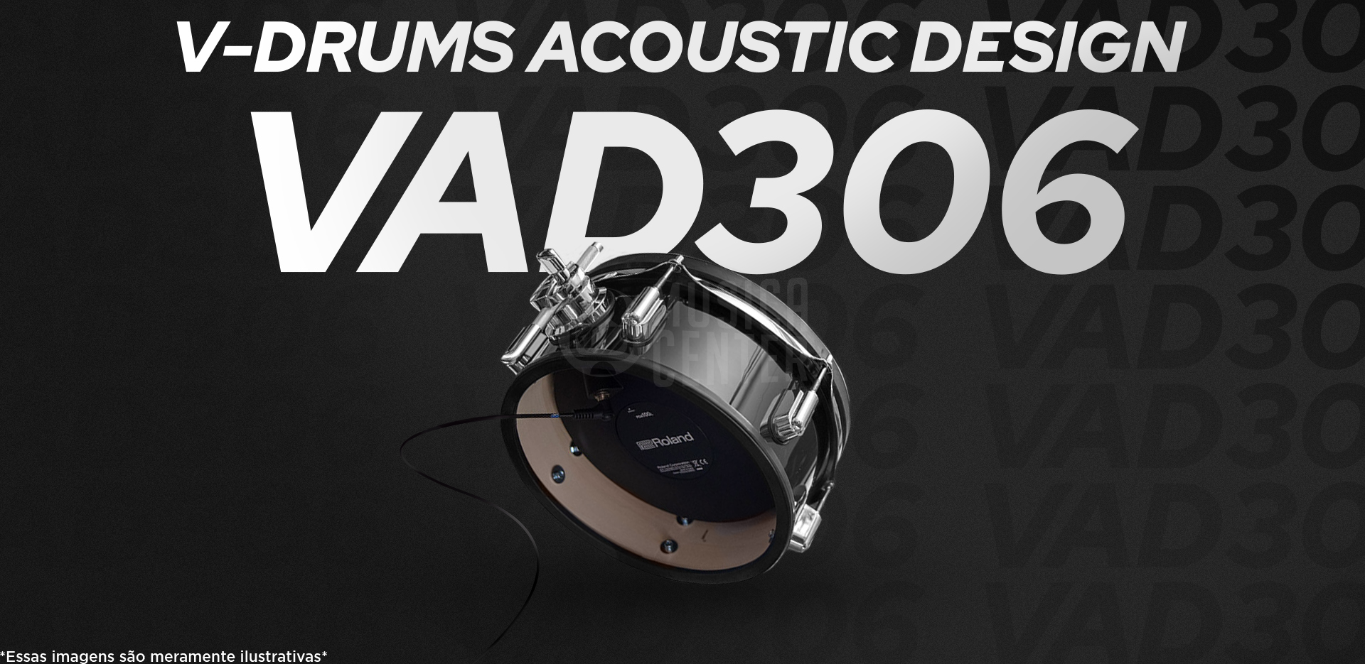 Bateria Eletrônica Roland VAD-306 Acoustic Design sob encomenda na Musica Center