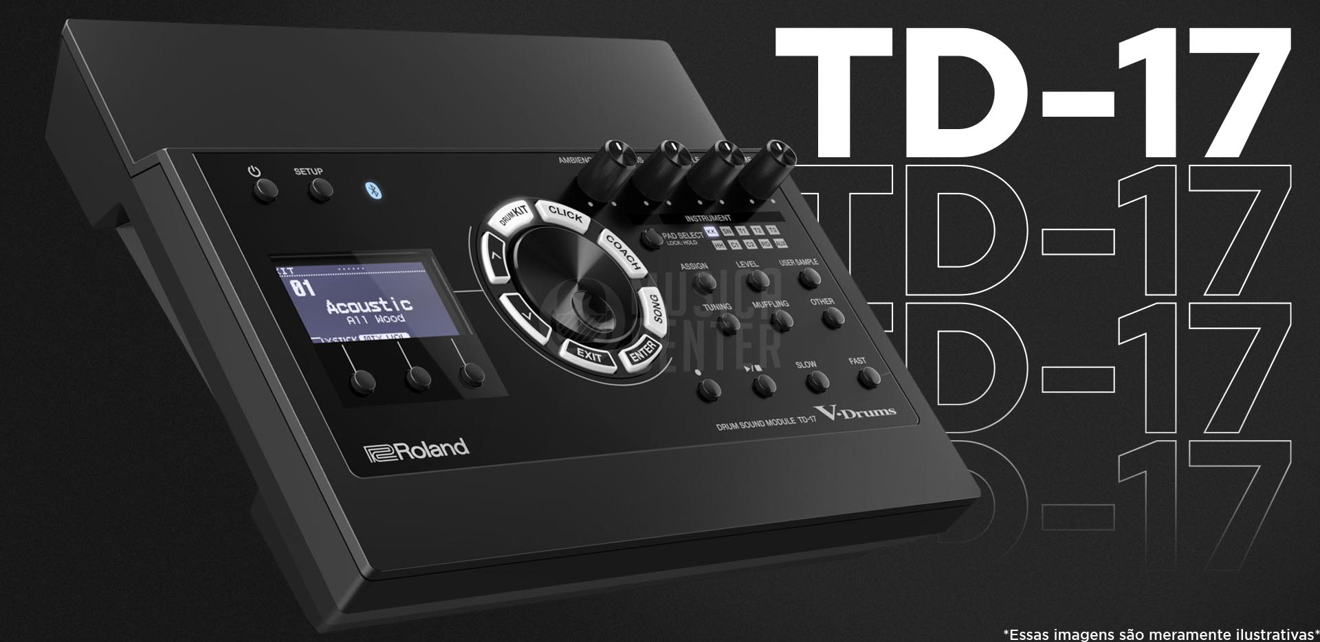 Bateria Eletrônica Roland VAD-306 Acoustic Design com módulo TD17